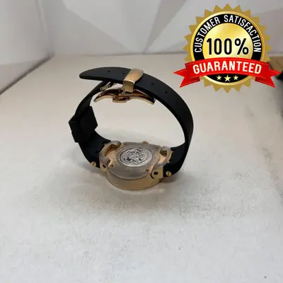 Joe Rodeo Master Men's Diamond Watch, 2.20ct Genuine Diamonds, Yellow Dial, 46mm - Thumbnail 4